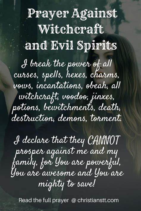 Evil spirit of witchcraft